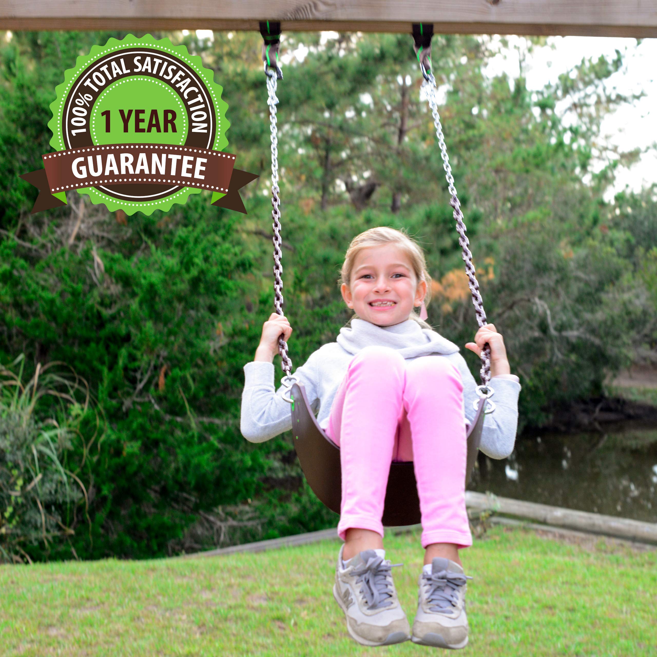 Swurfer 2 Pack Classic Playground Belt Tree Swing with Pinch Free