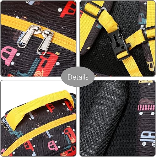 Miniatura 3 de abshoo Mochila infantil para la escuela, niños y niñas, para jardín de infantes y preescolar, Coche B, Mochilas Daypack