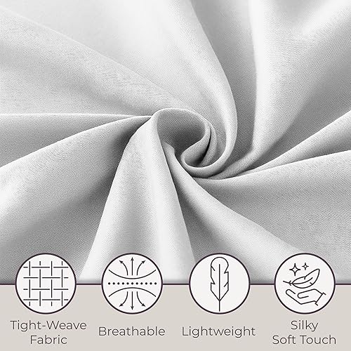 Miniatura 4 de Juego de sábanas Lavish Home 1200, Microfibra, Blanco, gemelo