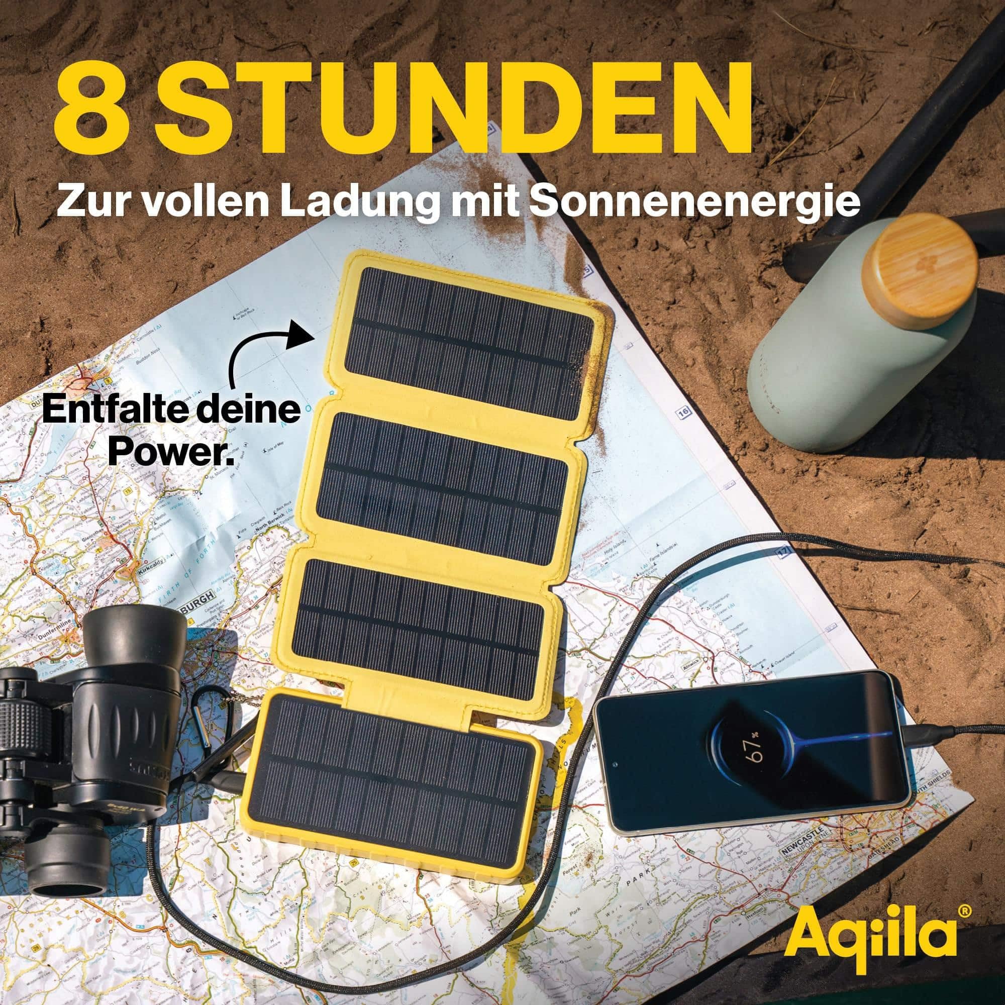 Powerbird BS10 AQPBPBIBS1SG973 - Batería externa solar (6 W, 10000 mAh)