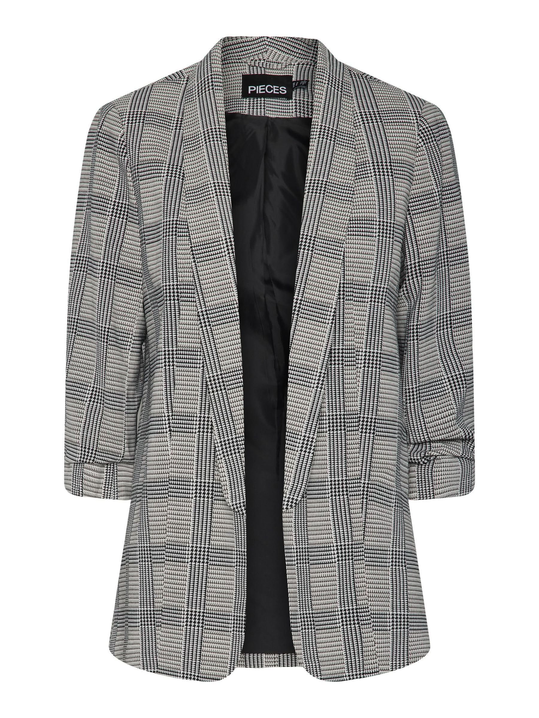 Pieces Damen Pcbosella 3/4 Printed Blazer Noos Blazer (1er Pack)