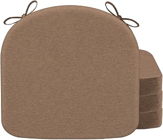 Nordjager Chair Cushions for Dining Chairs, 4 Pack Memory Foam Cushion