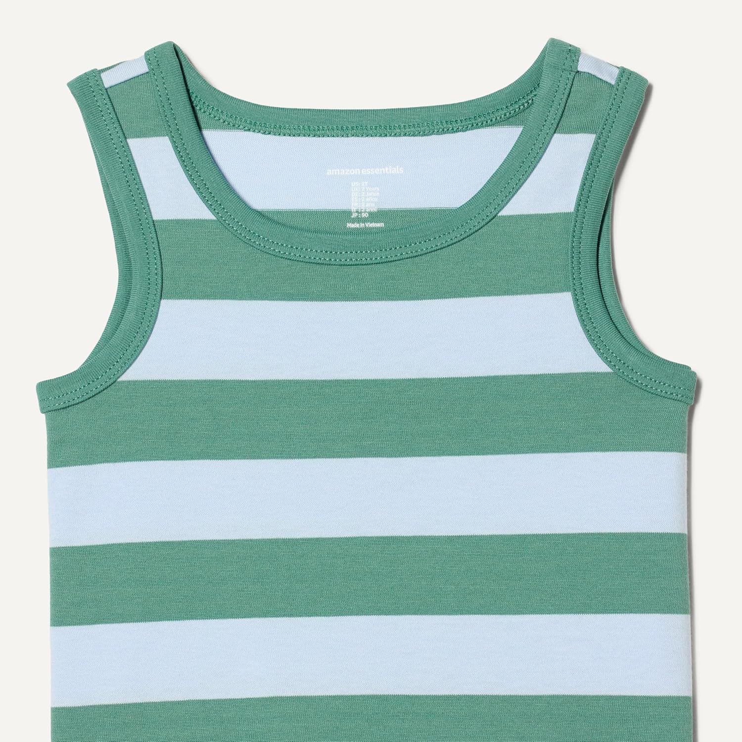 Amazon Essentials Boys and Toddlers' 100% Cotton Breathable Tank Tops, Pack of 3