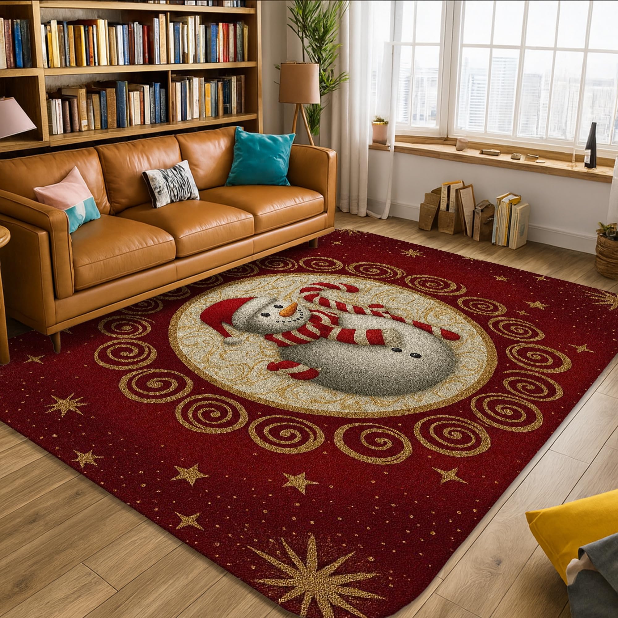 Tapis de Noël bonhomme de neige pour sublimer la décoration d'appartement