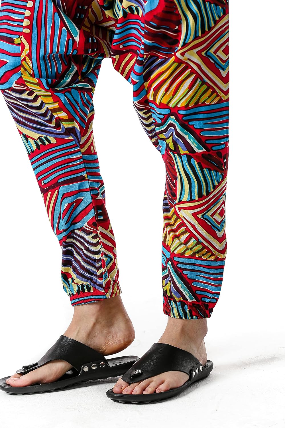 Men Women Cotton Baggy Hippie Yoga Harem Pants Funky Printed Plus Size Trousers