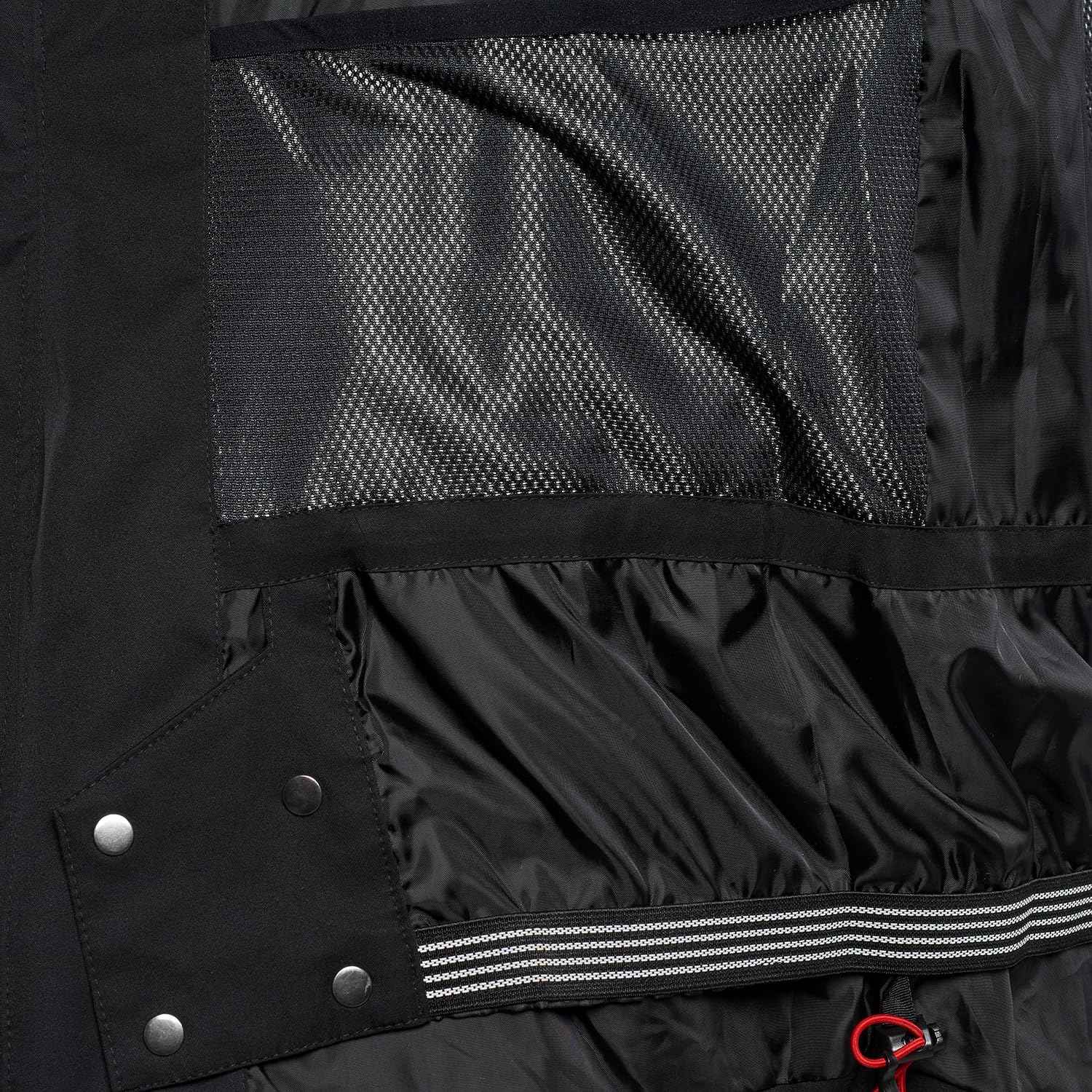 Black Crevice Herren Skijacke I Wasserdichte & Winddichte Winterjacke Herren (10.000 mm) I Atmungsaktive Ski- & Outdoorjacke mit Schneefang & abnehmbarer Kapuze I Warm & funktional