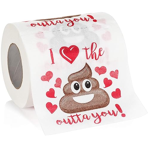 Funny Valentine’s Day Gag Gift Toilet Paper Roll, Valentine Joke