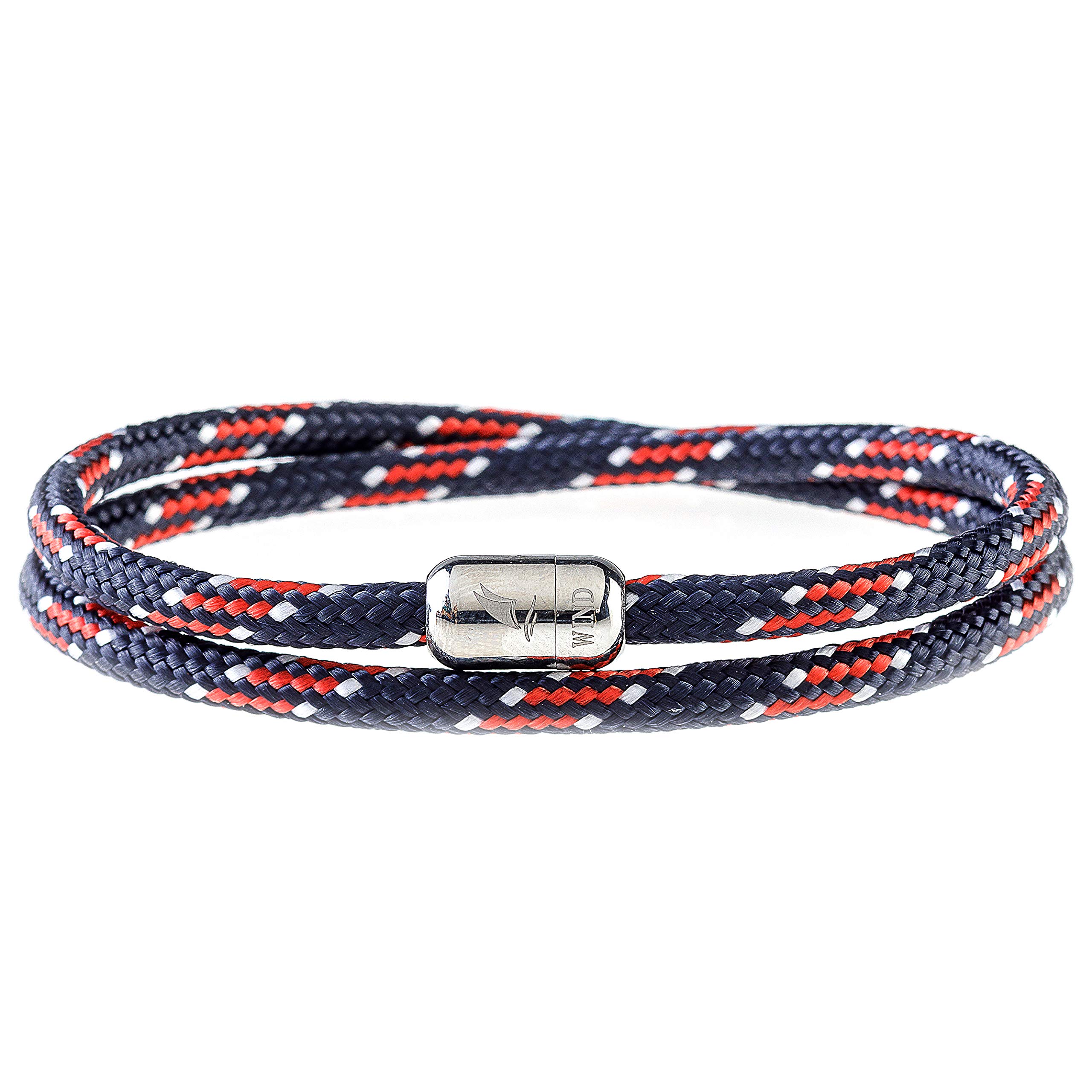 Wind Passion - Pulsera Magnética Paracord para Hombre y Mujer - Cuerda Náutica Hecha a Mano - Cordón Surfera de Verano - Regalo Navidad — view 18