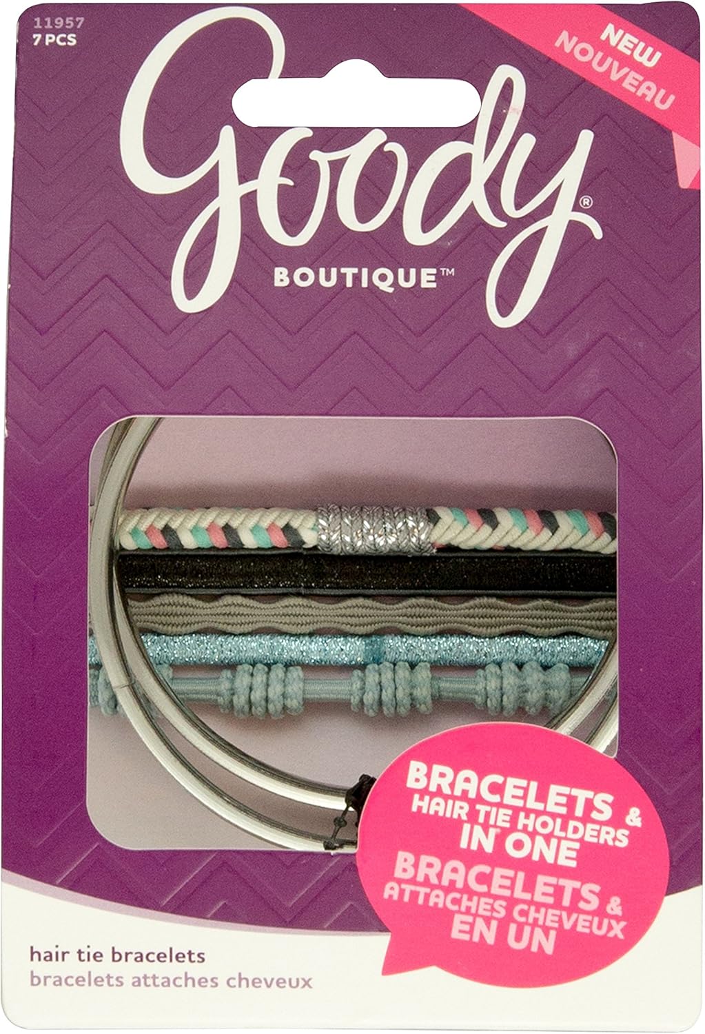 DimMoire安全ピン×フリルリボン クリップver. Black&White シュシュ 白