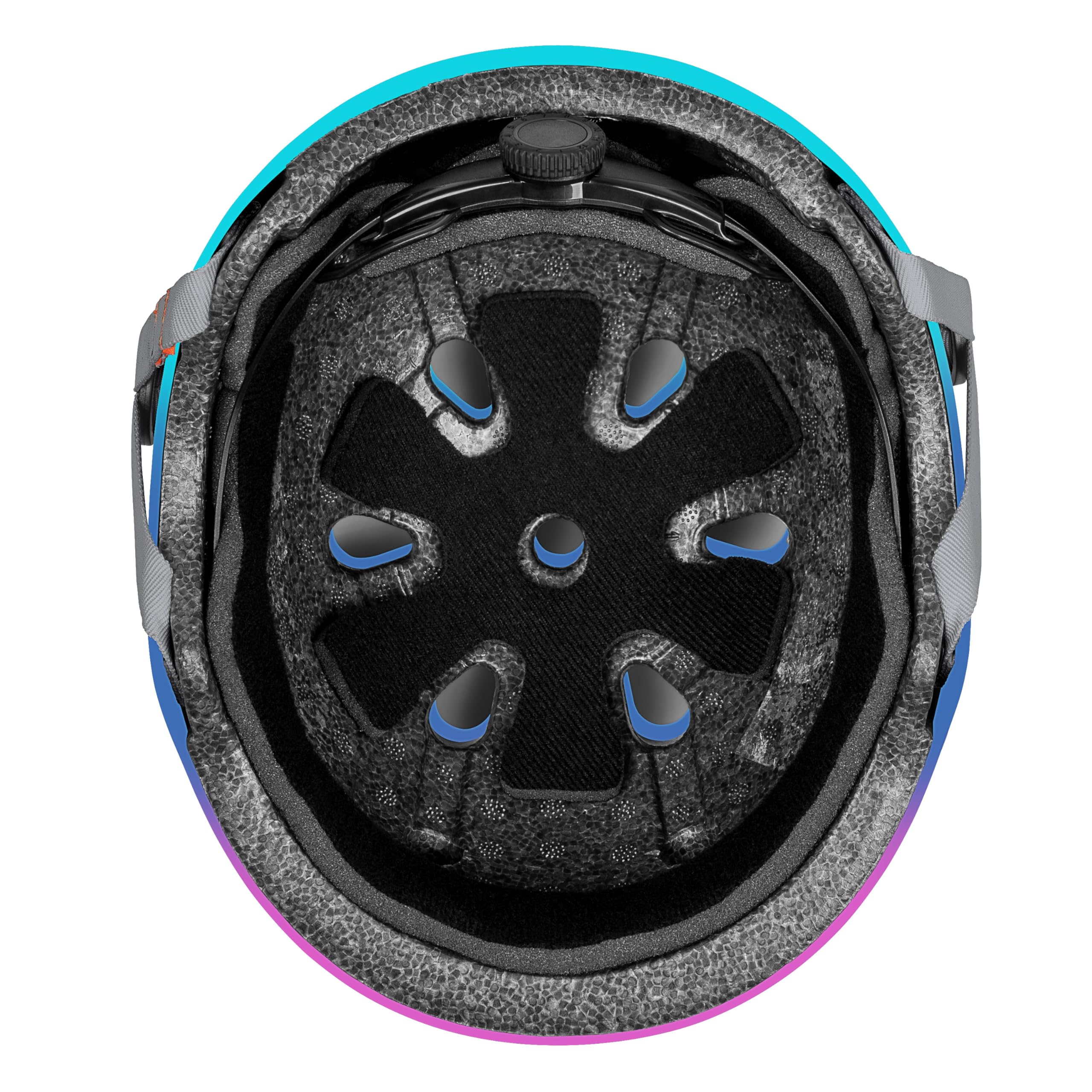 Movino Kask Rowerowy dla Dzieci i Młodzieży Regulowany 55-58 cm M - Skorupa ABS+EPS i 11 Otworów Wentylacyjnych - Kask na Rower, Rolki, Hulajnogę i Deskorolkę - Element Tęczowy