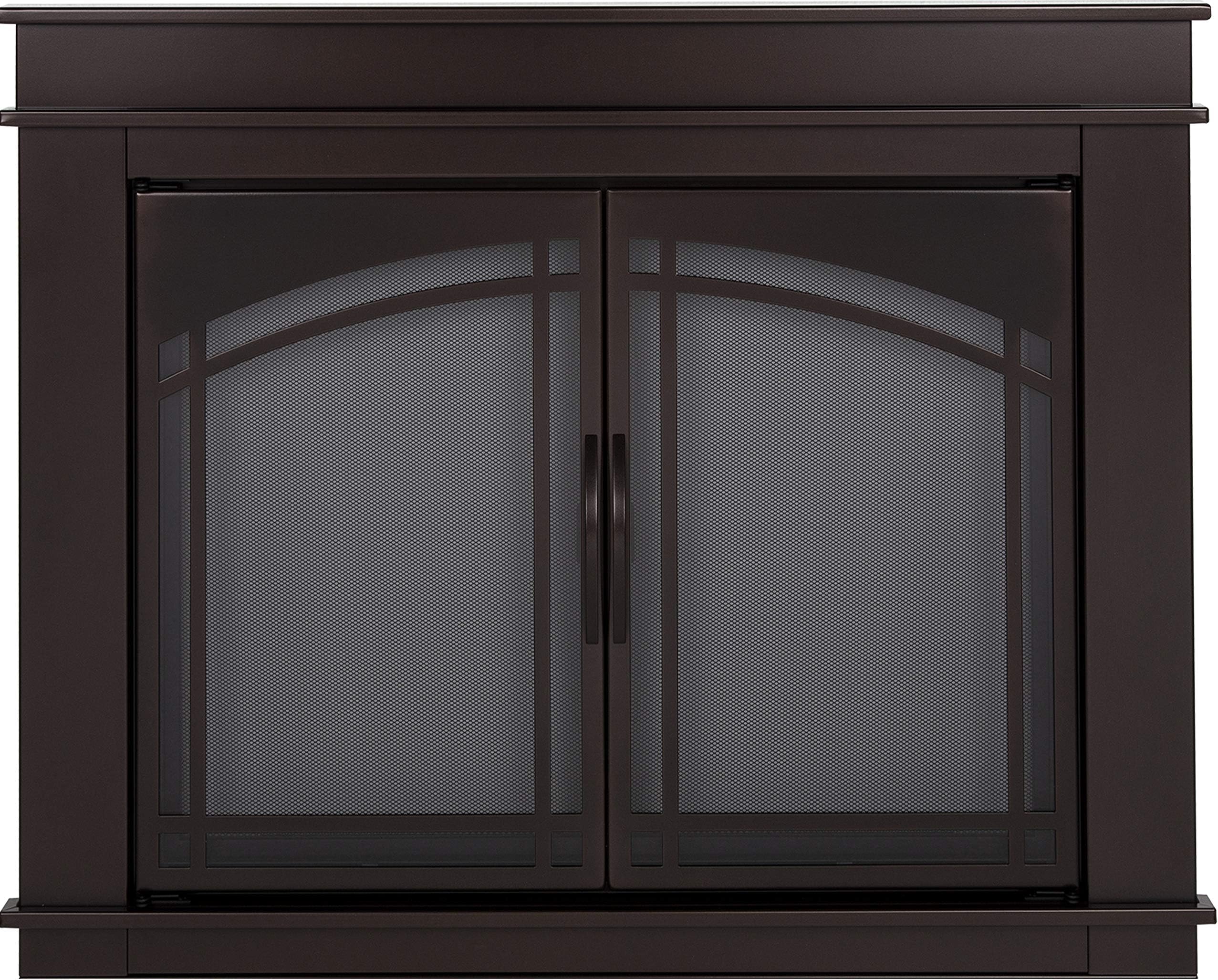 Pleasant Hearth Fillmore Small 29.5 by 37 in. Opening Glass Fireplace