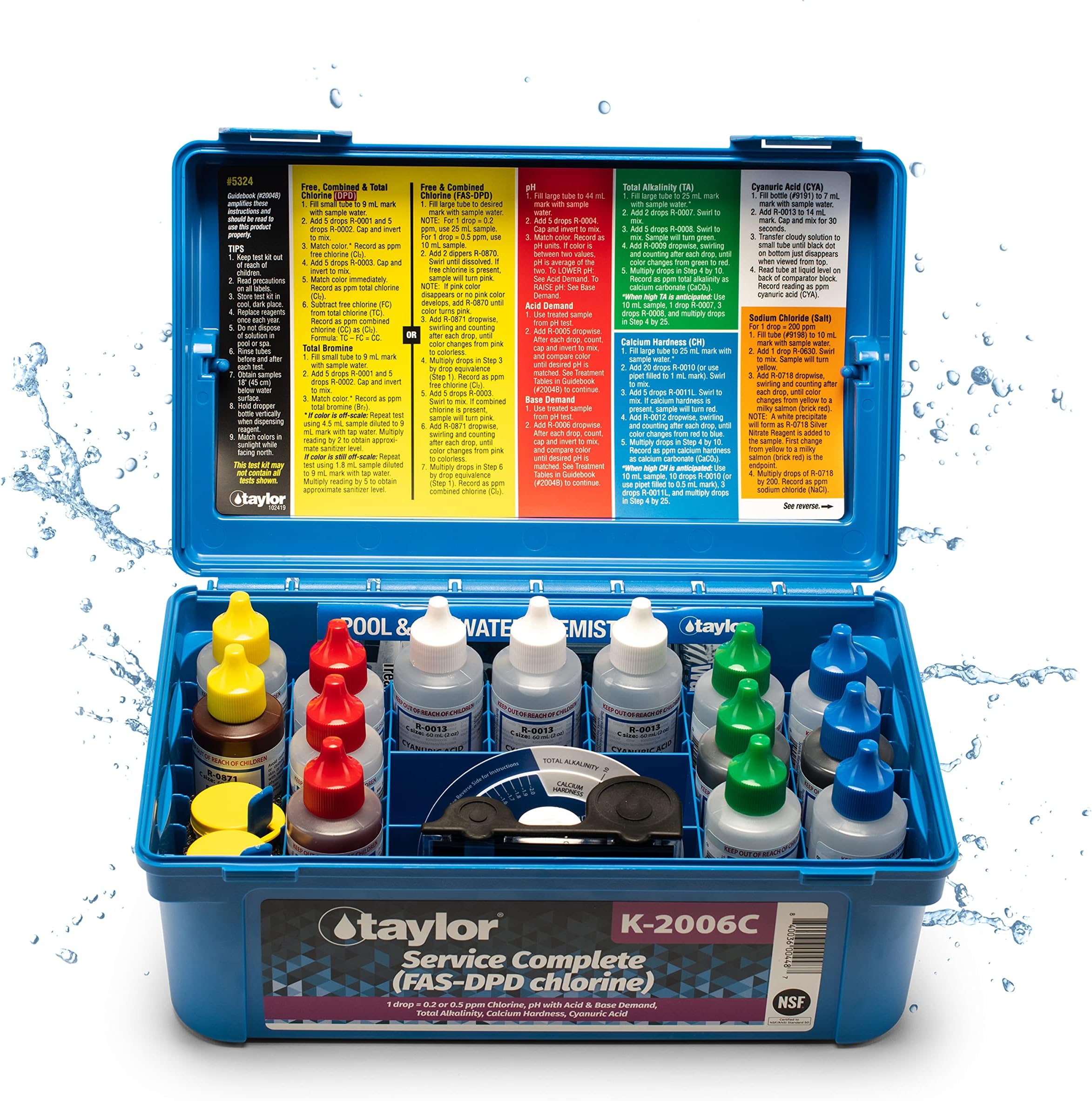 Taylor Service Complete Pool Water Test Kit K-2006C