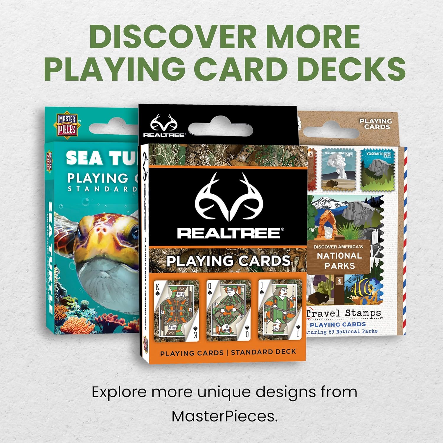 MasterPieces Family Games - Realtree Playing Cards - Officially Licensed Playing Card Deck for Adults, Kids, and Family