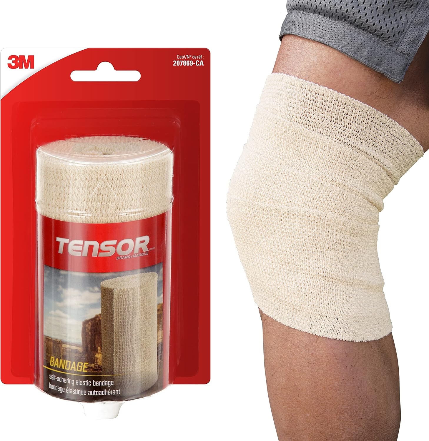 Tensor SelfAdhering Elastic Bandage Wrap, 4Inch, Beige Amazon.ca Health & Personal Care