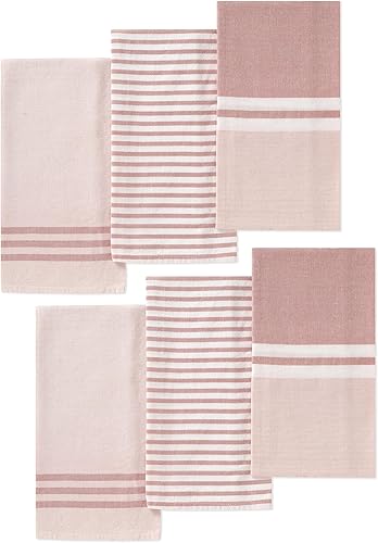 Miniatura 1 de Folkulture Toallas de cocina de San Valentín con lazo para colgar, juego de 6 paños de cocina para secar platos, paños de cocina bohemios 100%