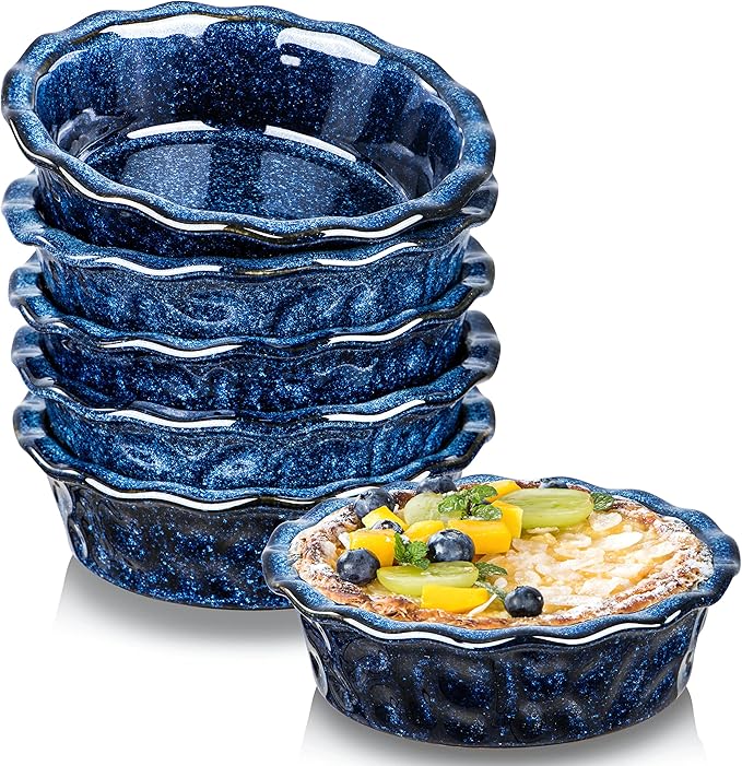 vicrays Ceramic Pie Pan for Baking 5.5 inch Small Pie
