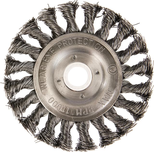 BGS 3985 | Szczotka druciana tarczowa, drut pleciony | Ø 115 mm