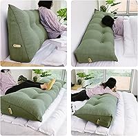 Vista 3 de Almohada de cuña triangular para cabecero de cama, almohada de cuña para cama de descanso, almohada de lectura, relleno de hueco, cojín de espalda