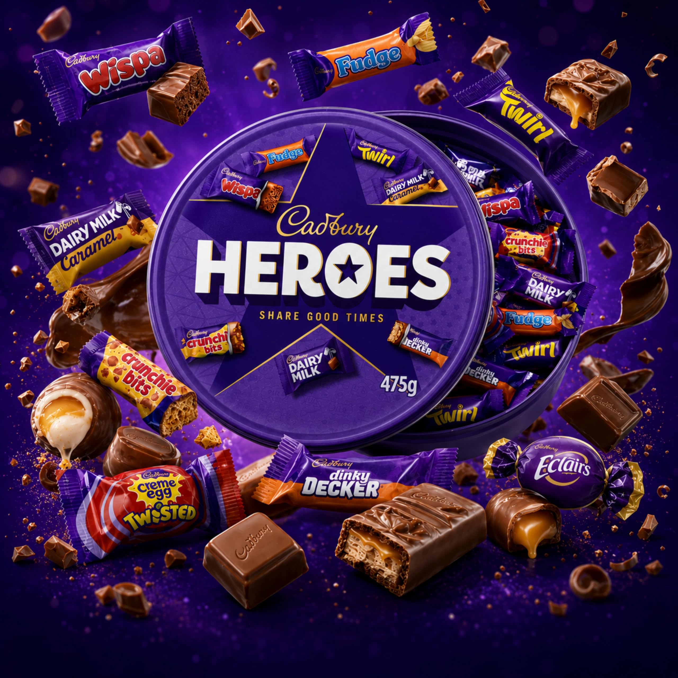 Cadbury Rose 600g Cadbury Heroes 600g (PACK OF 2)