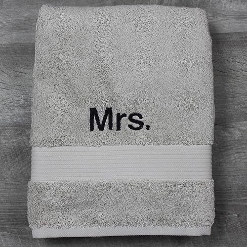 Miniatura 8 de Juego de toallas bordadas de lujo - Toallas con monograma, toallas de baño con monograma, toallas de baño con monograma (toalla de baño + toalla de