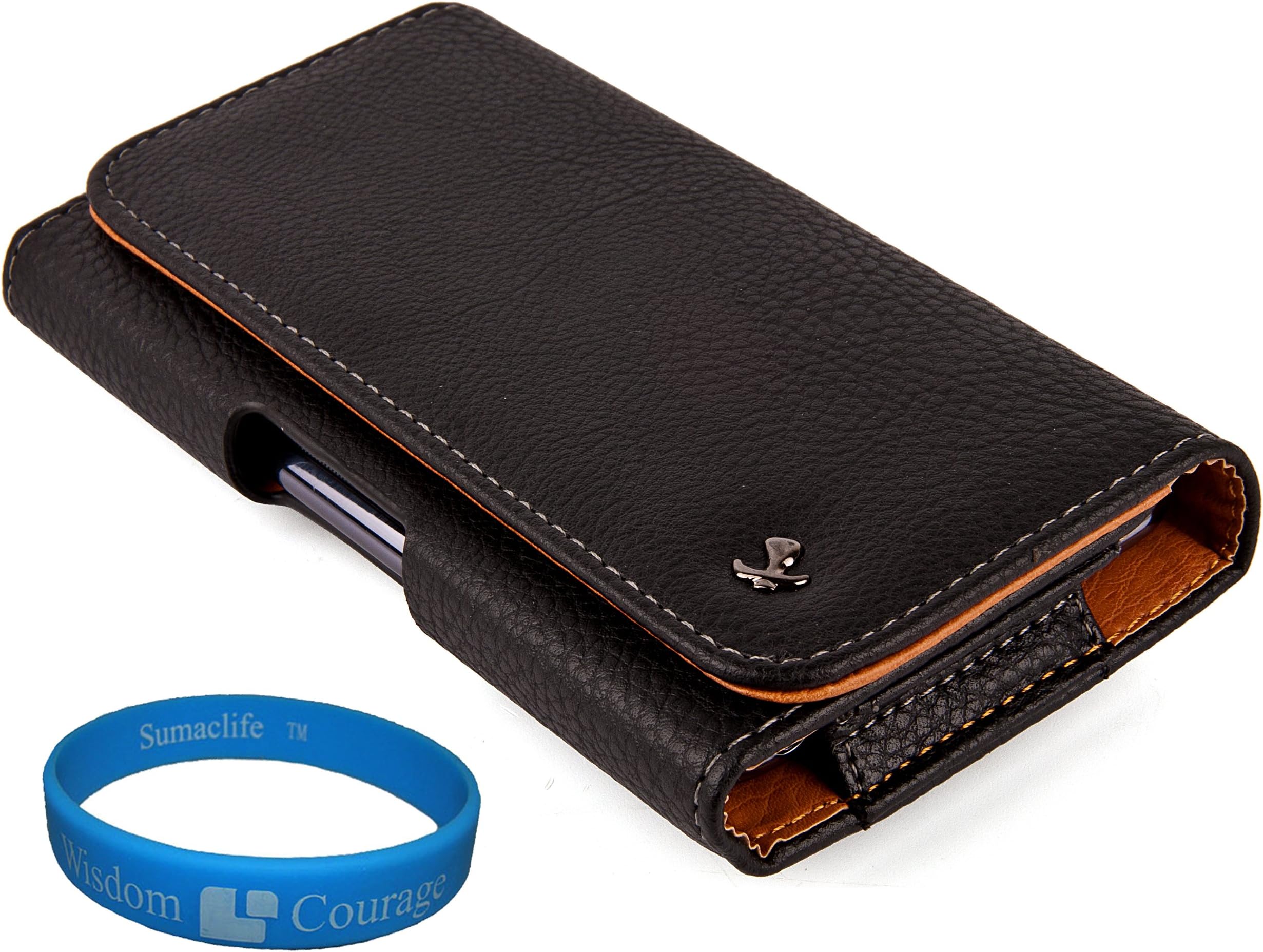 Holster for Alcatel Avalon V, ideaXTRA, 1x 1 1s, 3, 3L, Onyx, 7, with Wristband