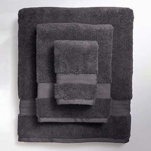 Vista 32 de Juego de toallas de baño 100% algodón orgánico Juego de 6 toallas de baño de lujo Certificado GOTS Toallas de hotel premium 27.64 oz/m² 2