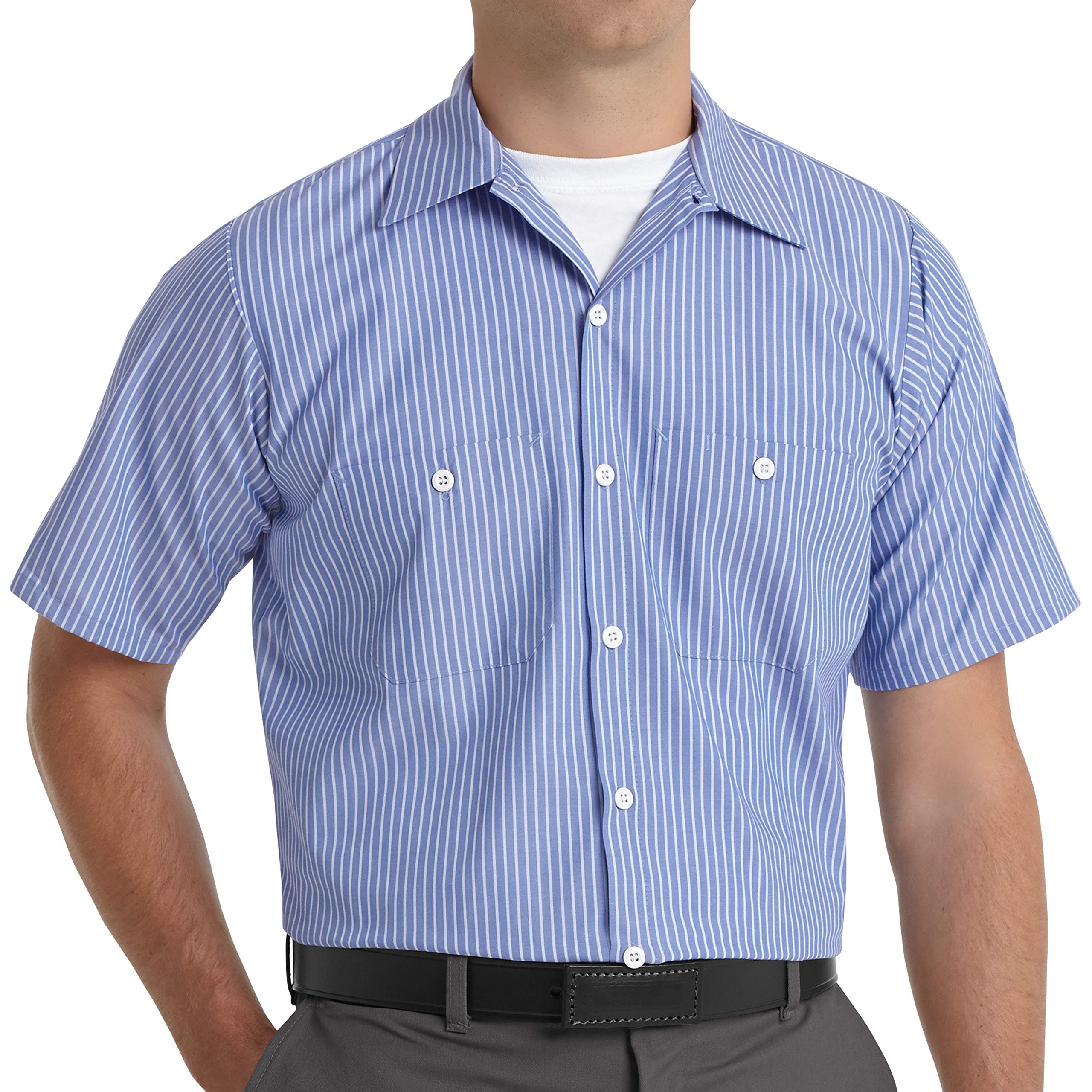 Mens Industrial Work Shirt, Regular Fit, Short Sleeve