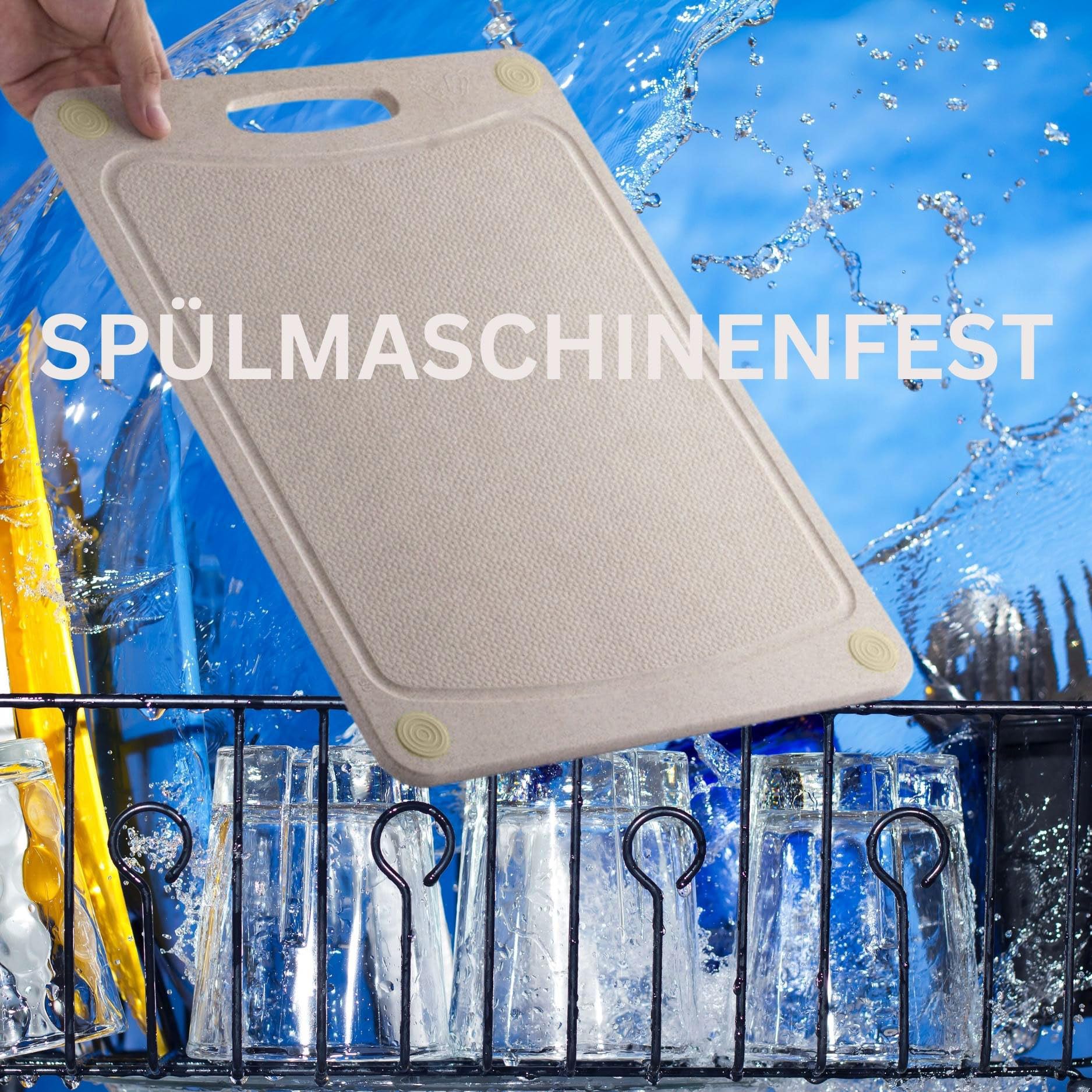 Planche à découper en paille de blé, passe au lave-vaisselle, antibactérienne, écologique, alternative solide au plastique et au bois