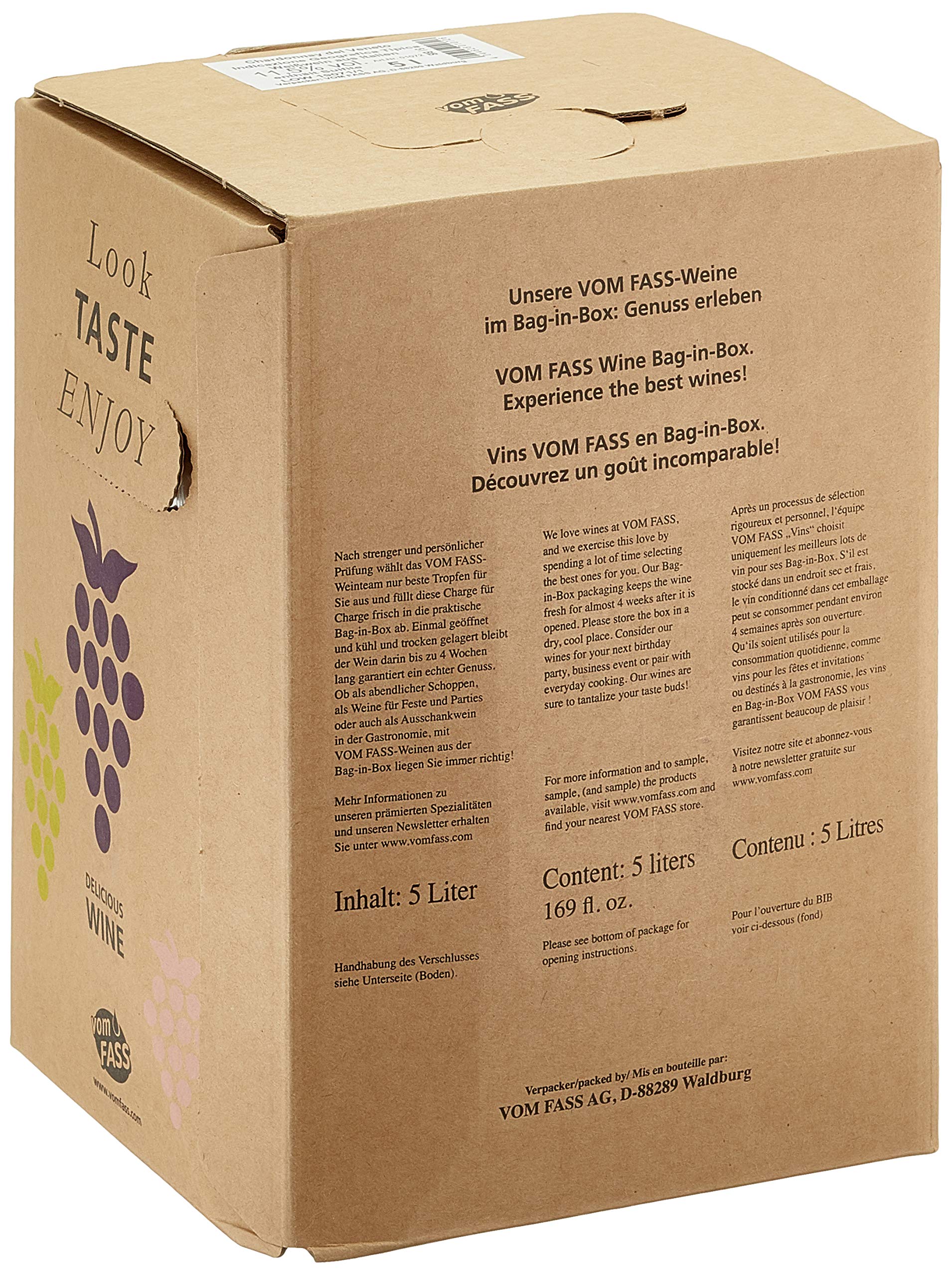 Vom Fass Chardonnay del Veneto IGT, 5 Liter Bag in Box Trocken (1 x 5 l)