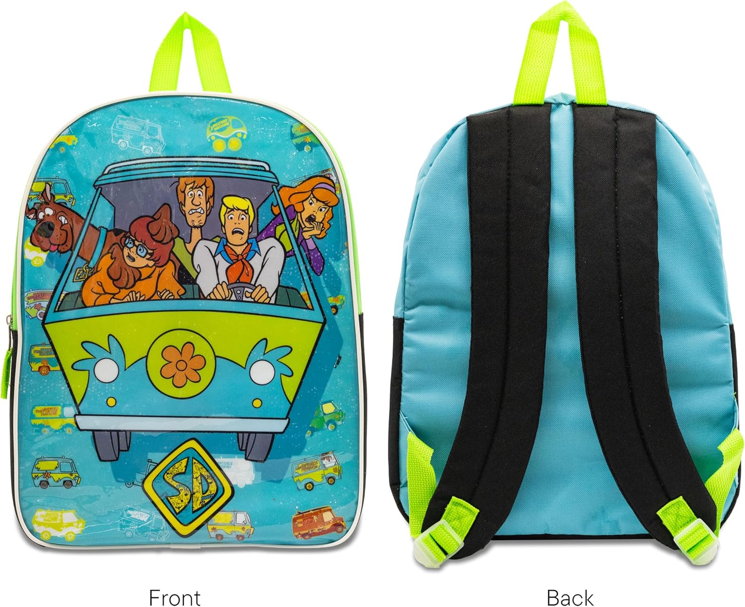 Fast Forward Scooby Doo Toddler Boy Backpack for Kids - Toddler Back Pack with Padded Straps - Little Kids Bagpack - Comfy Preschool Backpack - 15"