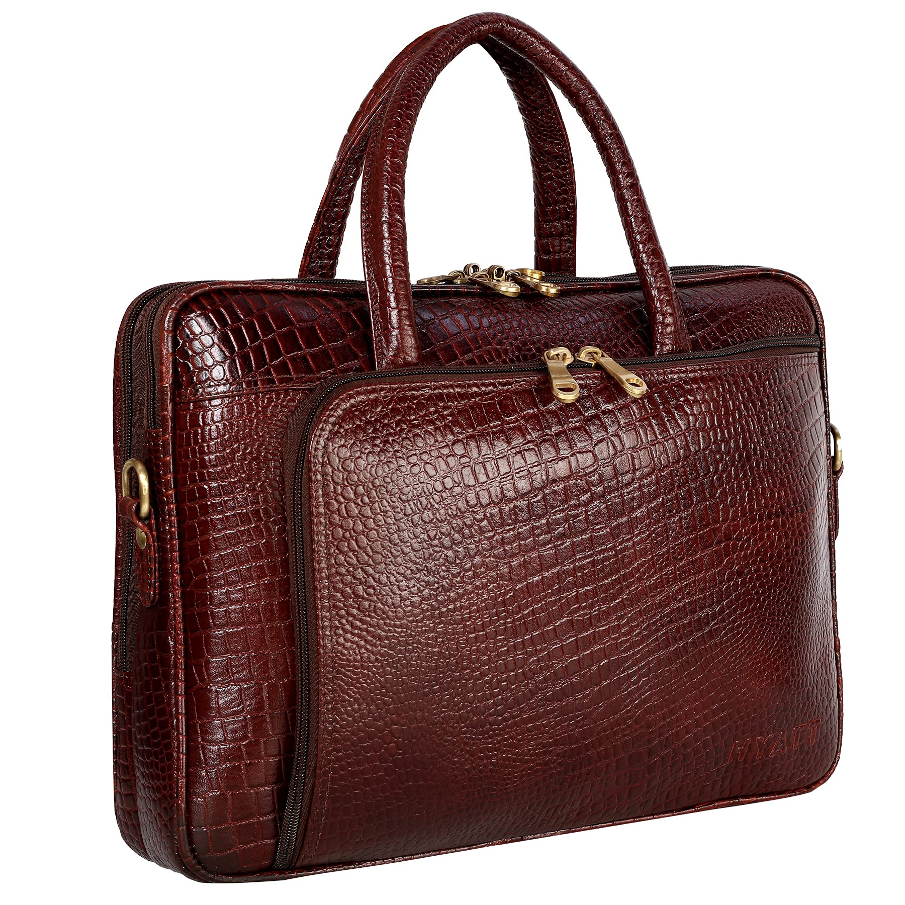 RICHSIGN LEATHER ACCESSORIES 16 litres Leather Laptop Messenger Sling Shoulder Bags for Men Office 15.6 Inch (C-Brown | Dimension- L-16 X H-12 X W - 3 Inches, Weight- 0.8 KG/ 800 GR) (B0838K4BW5) Amazon Price History, Amazon Price Tracker