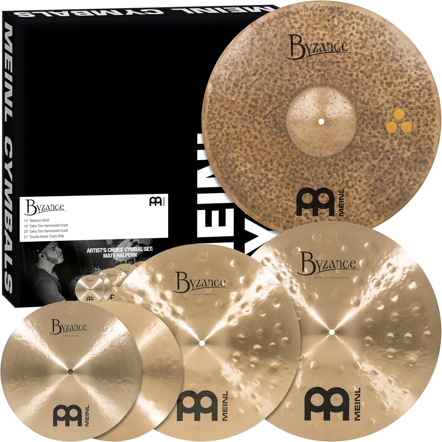 Meinl Cymbals Byzance Artist's Choice Set Matt Halpern, Multi (A-CS2)