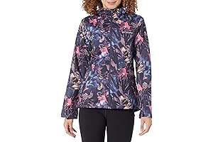 Chic Floral Print Rain Jacket for Women - Embrace Spring Showers in Style
