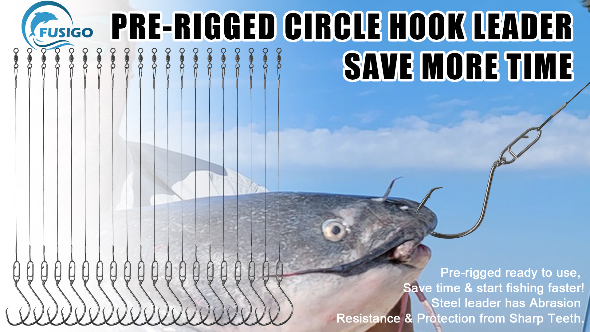 12 24pcs Saltwater Steel Circle Hook Rigs Octopus Offset