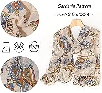 Vista 2 de Chales de mujer para primavera, verano, arrugas, pashmina, bufandas de gasa para playa, chal de gasa, bufanda extremadamente suave, Estilo a