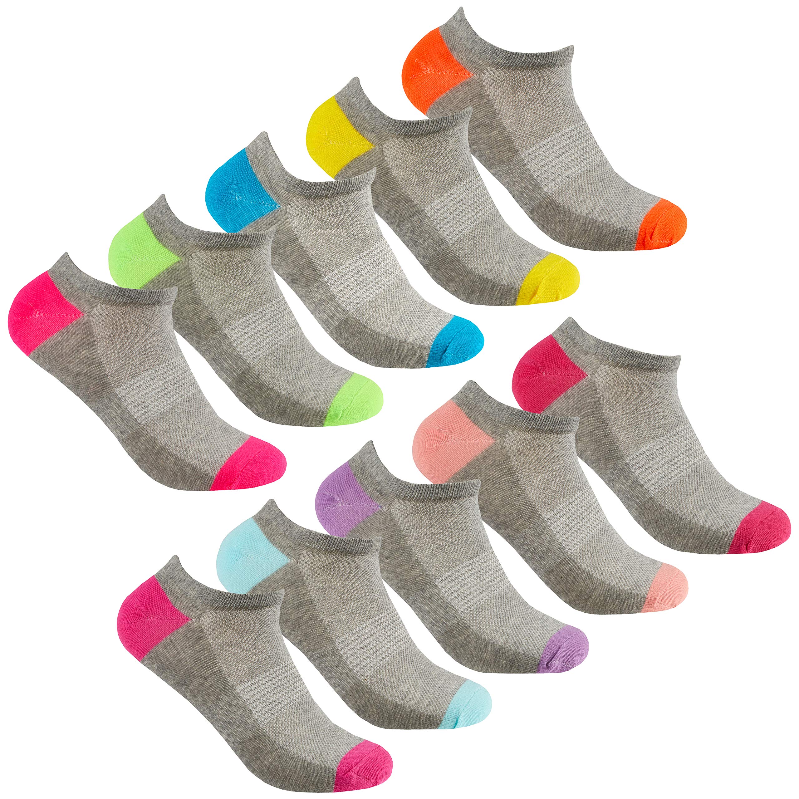 RedTag Ladies Ankle Socks - 10 Pair Multipack Trainer Liners