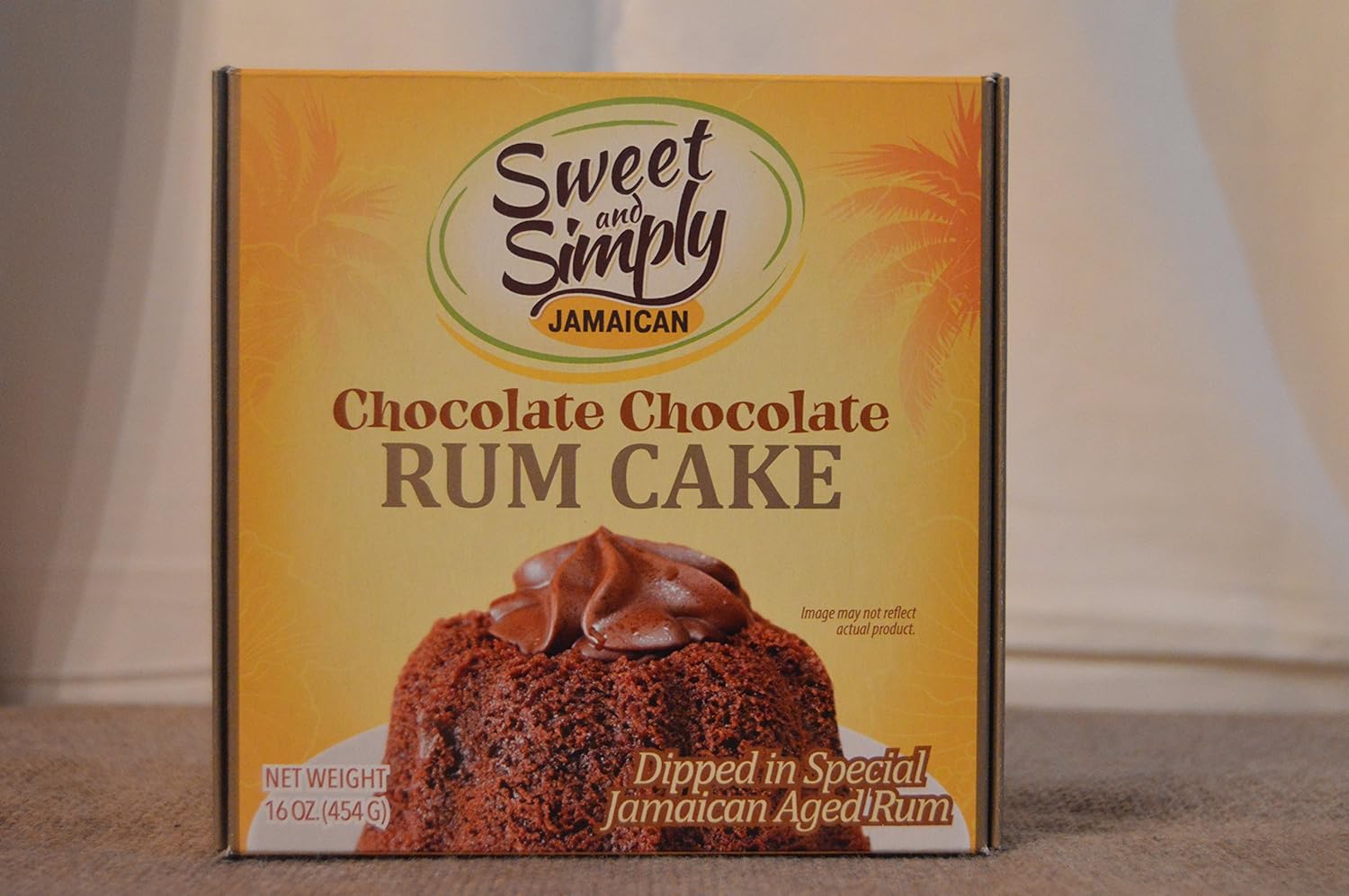 Sweet and Simply Jamaican Chocolate Chocolate Rum Cake 16oz