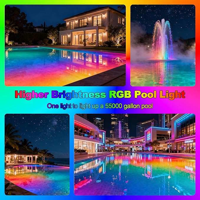 Foco LED para Piscina Enterrada RGBW 70W con Control Remoto miniatura 5
