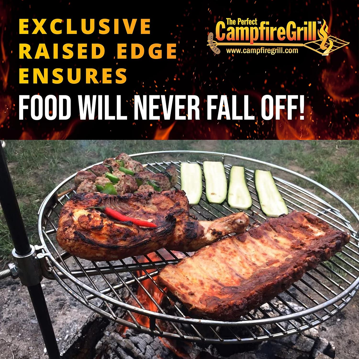 The Perfect CampfireGrill, Pioneer, 18-Inch Diameter