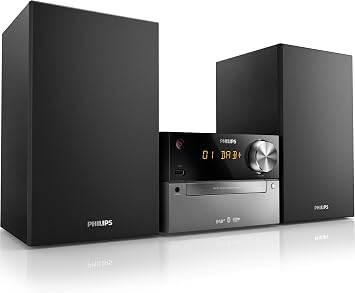 Philips BTB2315/12 Micro Music System with DAB+ (Plays CD/MP3-CD, USB, FM) - Black