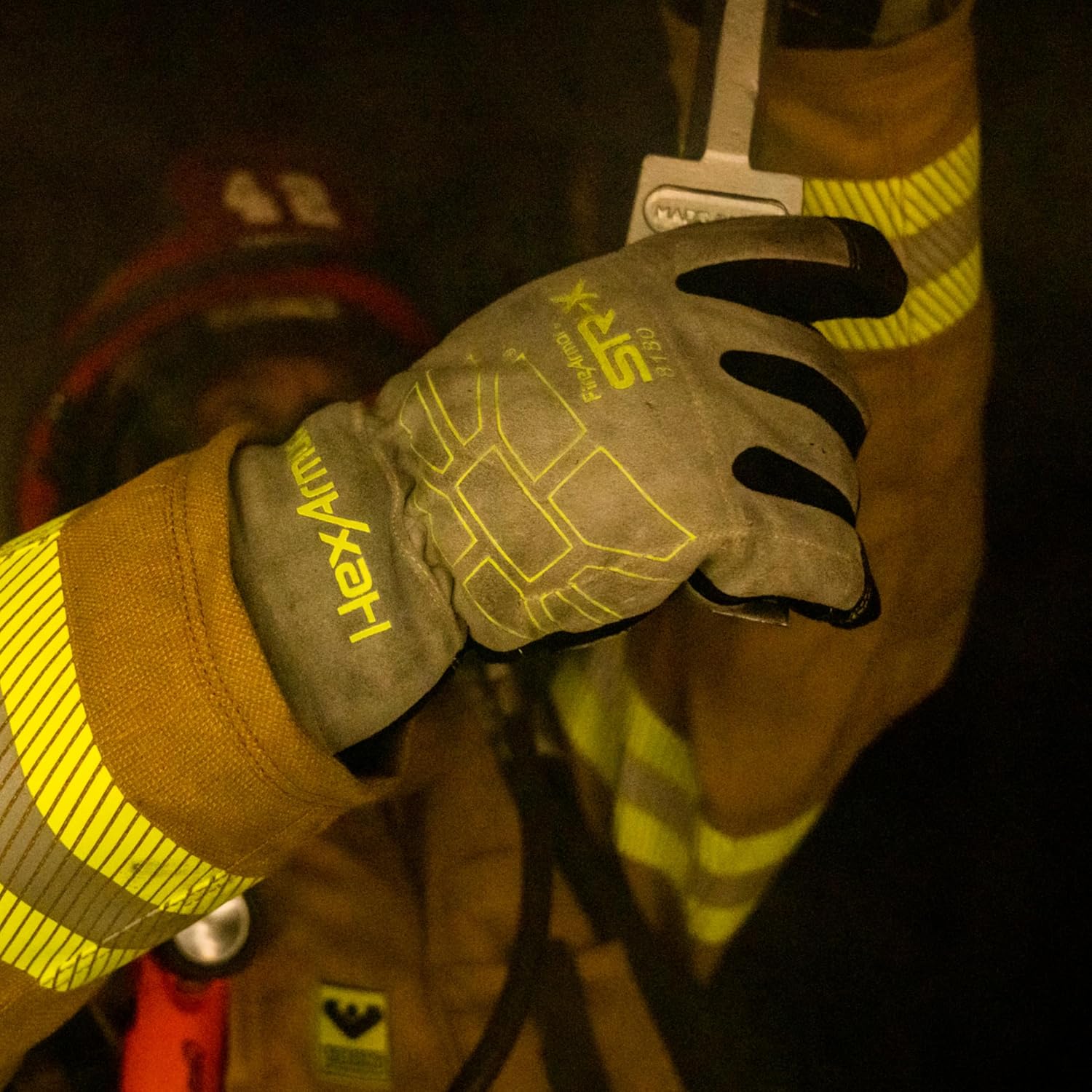 HexArmor FireArmor SR-X 8180 Firefighting Gloves, Structural, NFPA 1971:2018 Certified, Nomex & Kevlar, Flame-Resistant