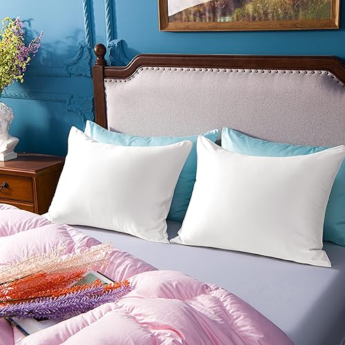 Miniatura 7 de NTBAY - Fundas de almohada de satén con cremallera, súper suaves y lujosas fundas de almohada