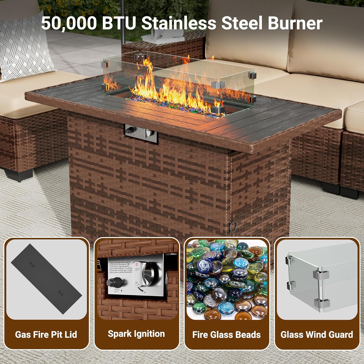 Fire Pit Table Details