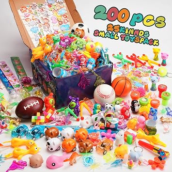 Yutin Party Favors for Kids 8-12, Easter Egg Fillers, Treasure Chest Box Prize Toys for Classroom Students, Goodie Bags Stuffers Pinata Fillers, Carnival Small Bulk Toys for Boys Girls Gift Bag 4-8