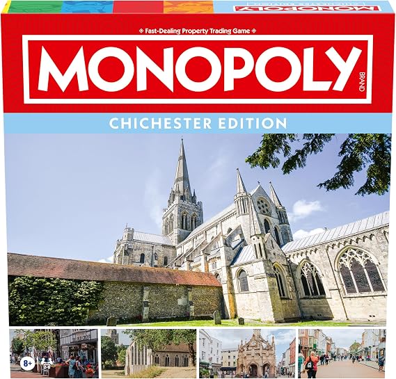Winning Moves Chichester Monopoly Board Game, Advance around the board and trade your way to success, gift for ages 8 plus