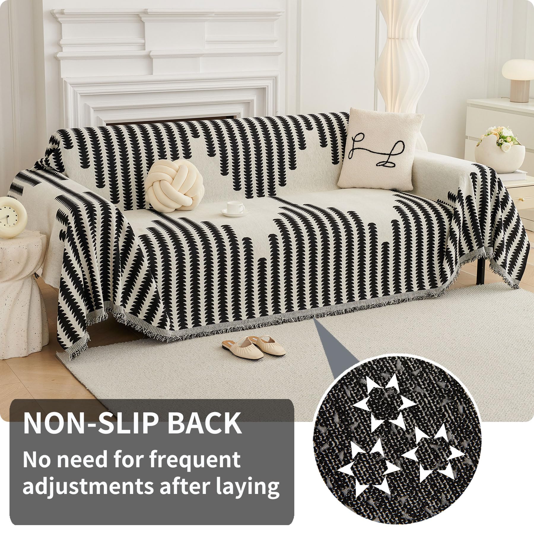 Amazon.com: HAOMAIJIA Boho Sofa Covers Couch Covers for 3 Cushion
