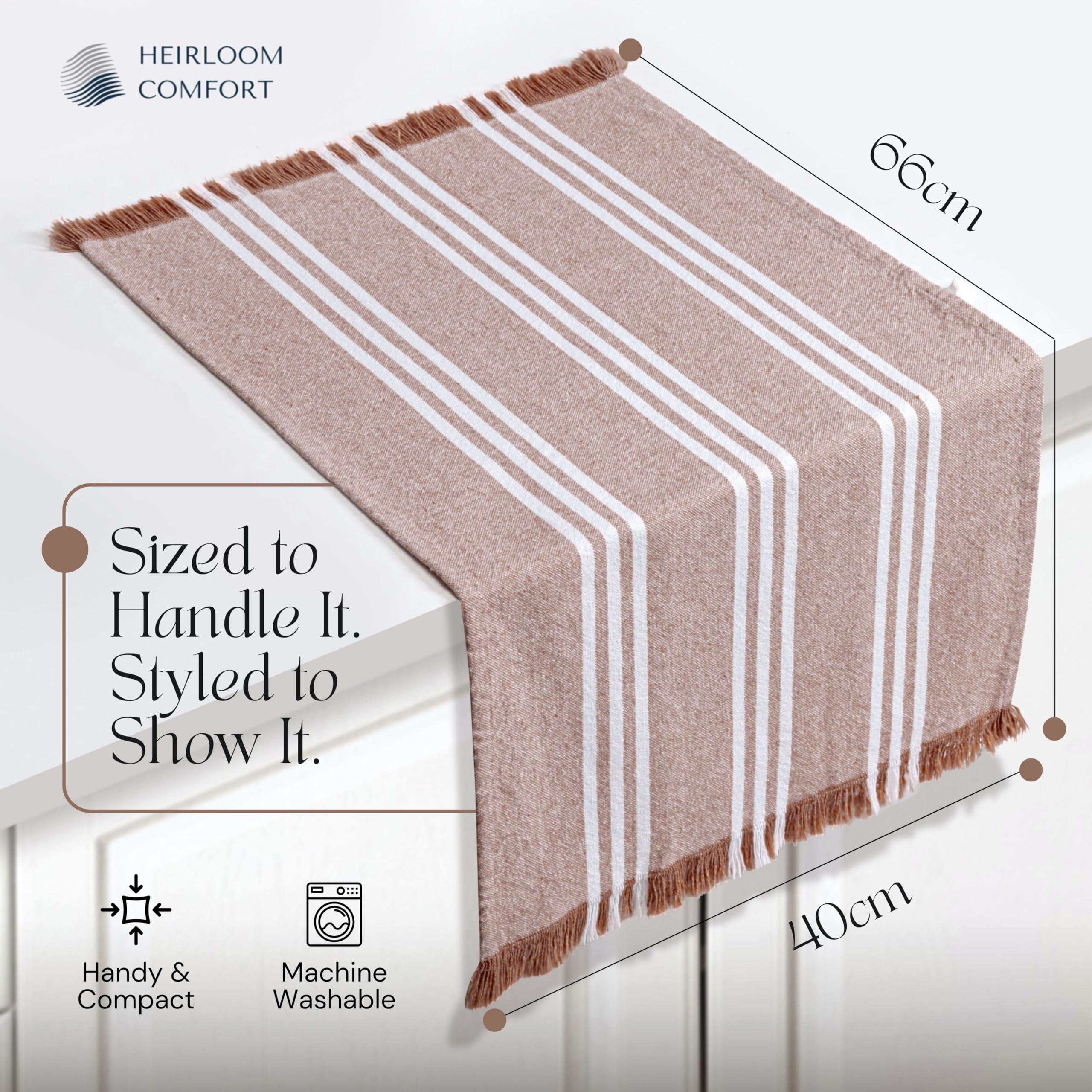 Strofinacci a righe monocromatiche, confezione da 12, 40 x 66 cm, 100% cotone, bordi sfrangiati, assorbenti e durevoli, ad asciugatura rapida, per la pulizia quotidiana, la cucina, la