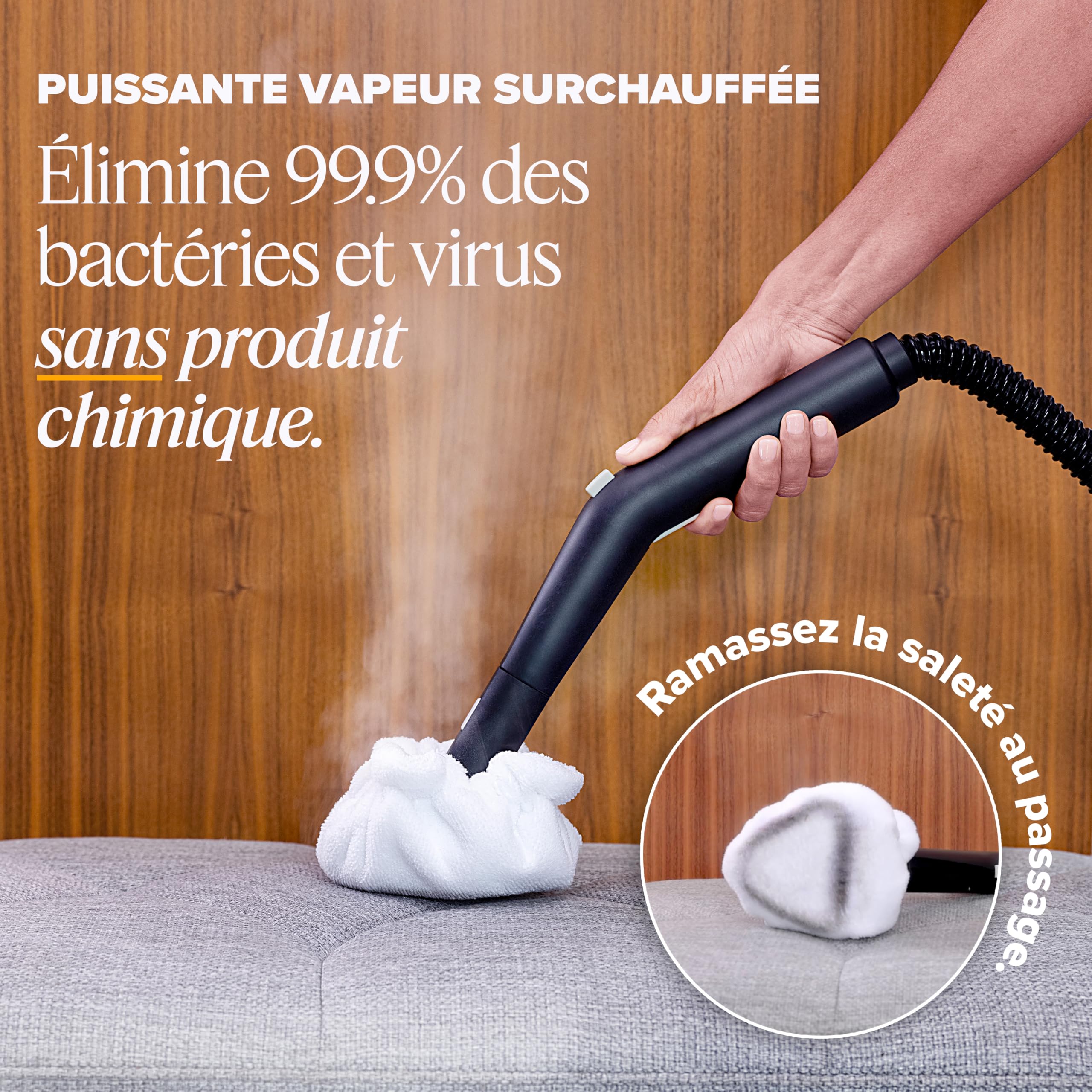 Nettoyeur vapeur Dupray Neat avec kit de 17 accessoires – Nettoyage puissant et sans produits chimiques pour sols, voiture, carrelage, joints et plus, performance polyvalente en profondeur