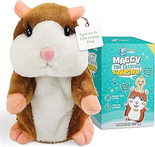 Maggy - Speech therapy toys for toddlers 1-3 , Talking Hamster Toy for kids Repeats What You say toddler speech development toys Gift Sensory Voice Repeating furby Best toys for speech development