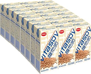 Vitasoy Original Soy Milk Drink, 8.45oz Cans, 24-Pack - Plant-Based Vegan Beverage